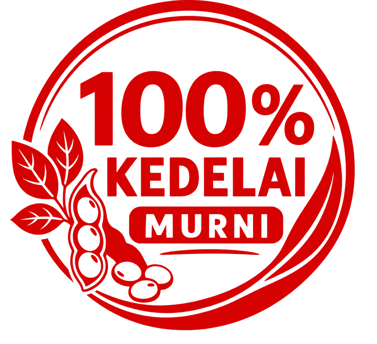 Logo 100% Kedelai Asli
